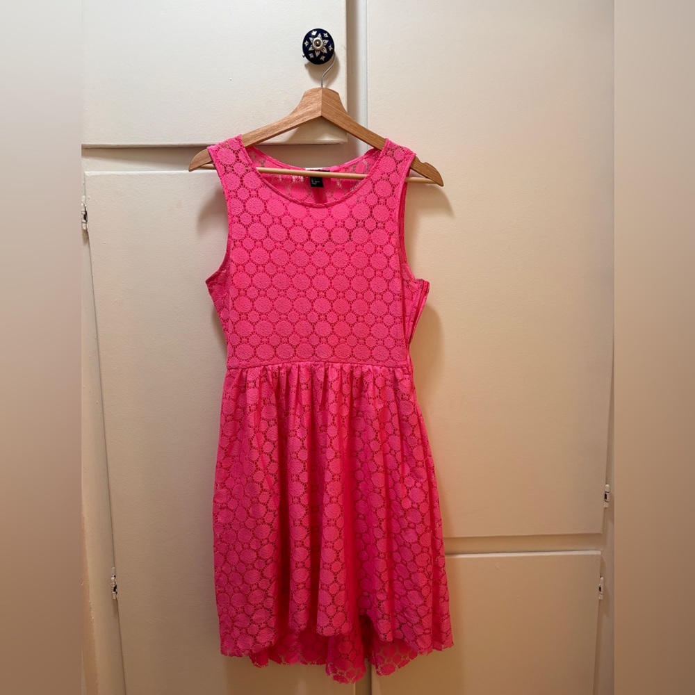 H&M Vibrant Pink Lace Kids Dress
